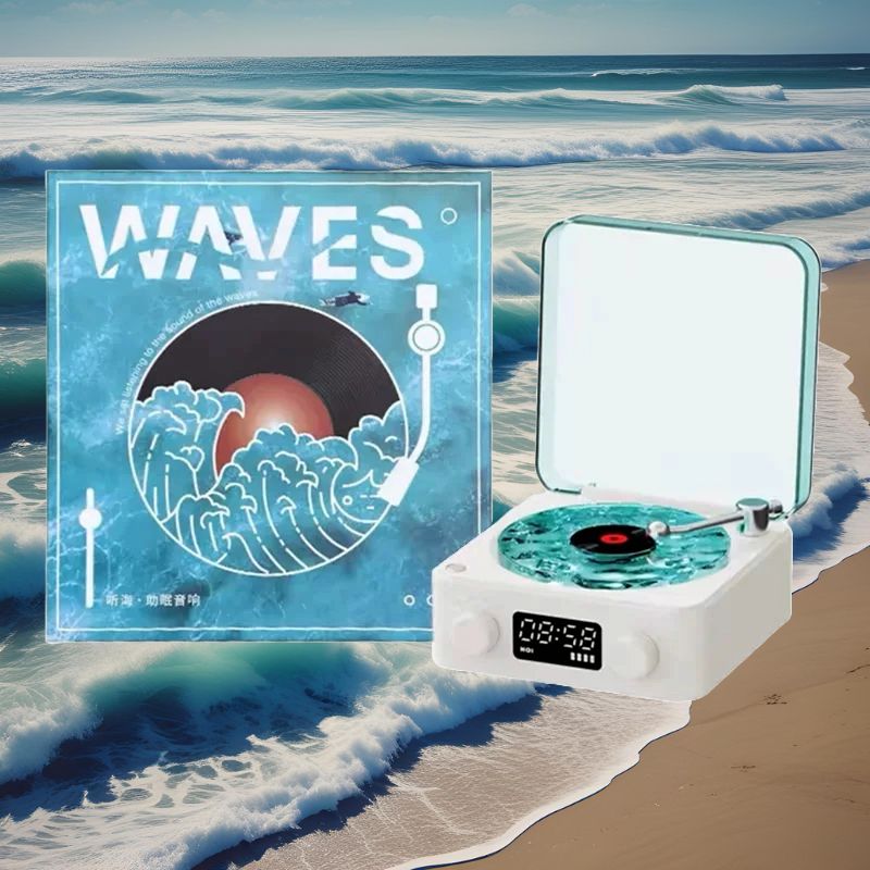 🌊 Ocean Waves Speaker Lamp with RGB Lighting 🎵 - Mattari Gift Shop