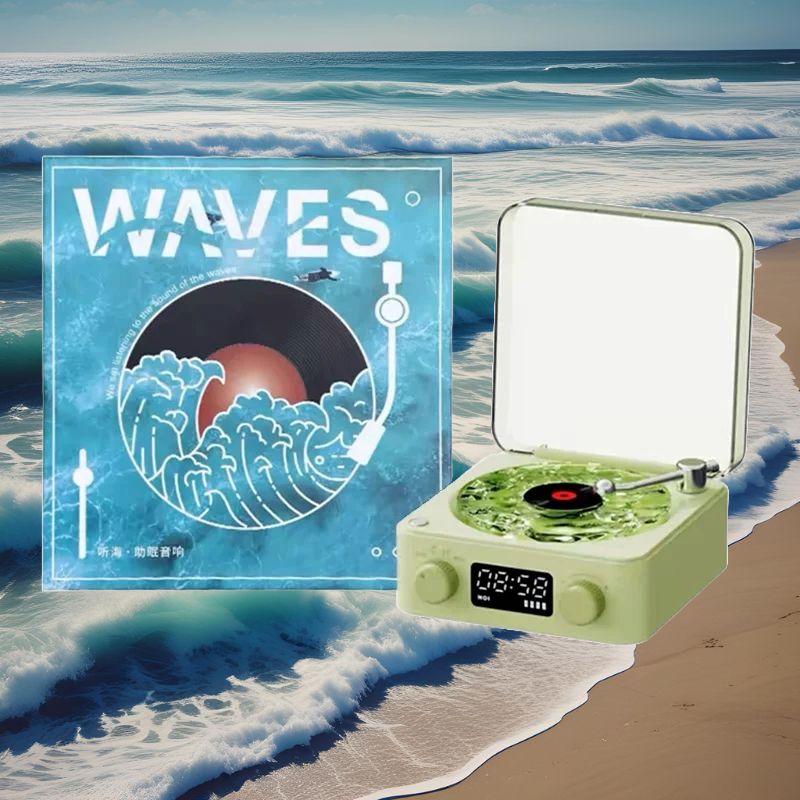 🌊 Ocean Waves Speaker Lamp with RGB Lighting 🎵 - Mattari Gift Shop